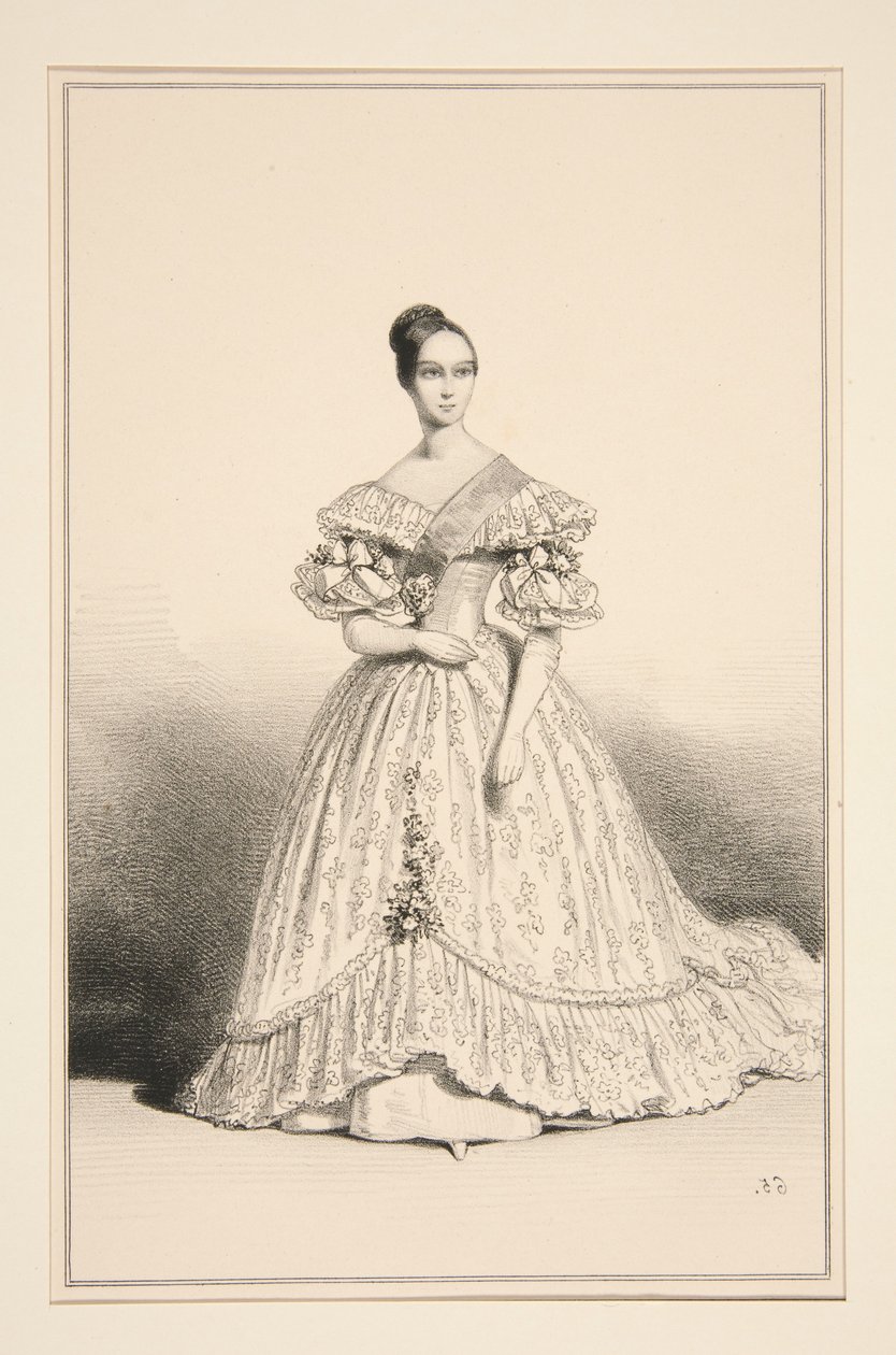 Die Prinzessin Helene, Herzogin von Orleans von Paul Gavarni