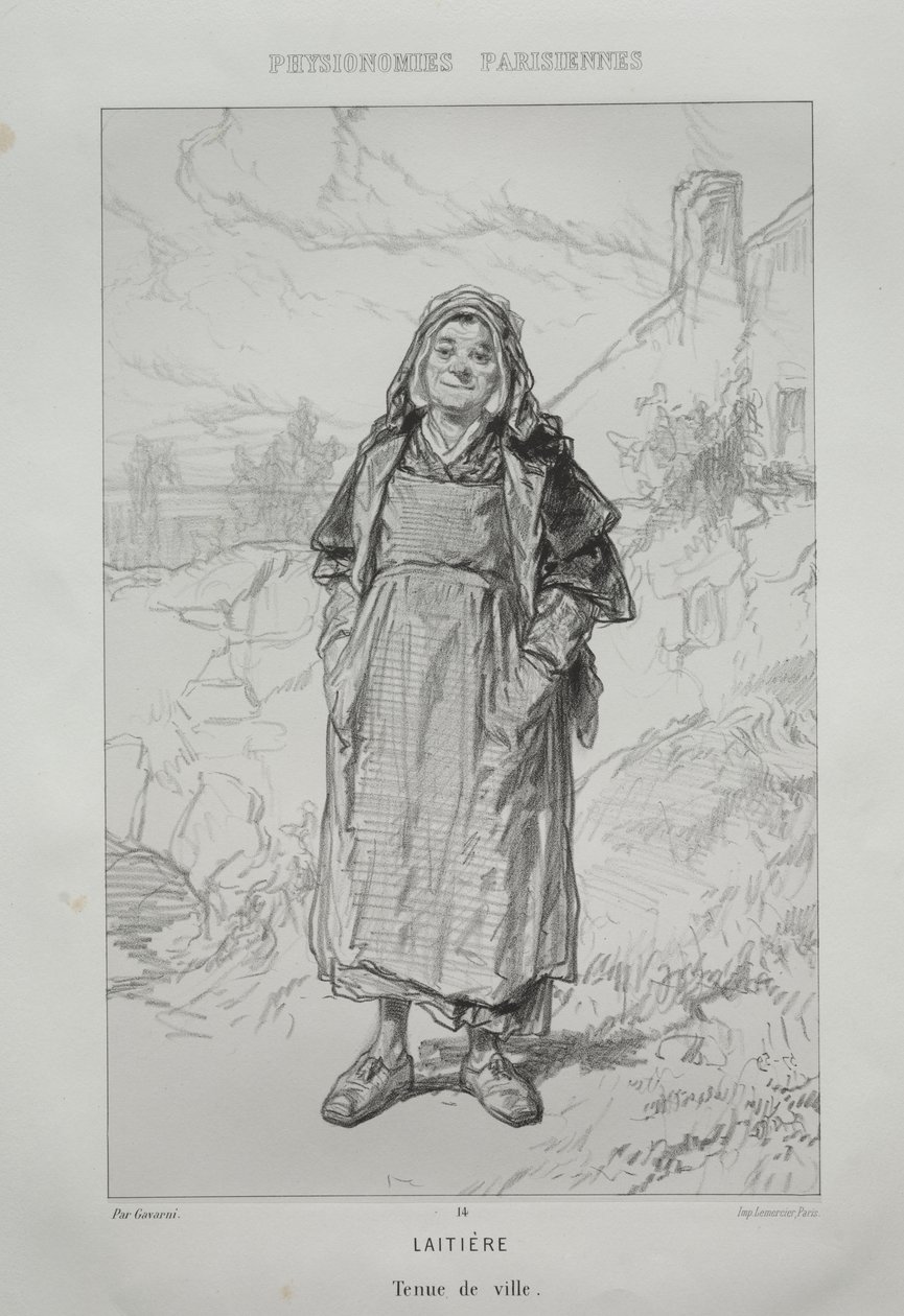 Milchmädchen von Paul Gavarni