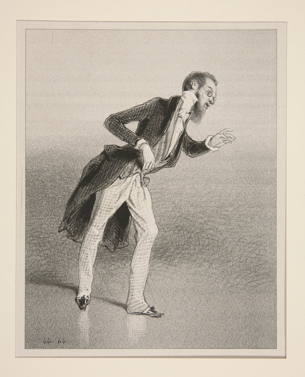 Der Chansonsänger von Paul Gavarni