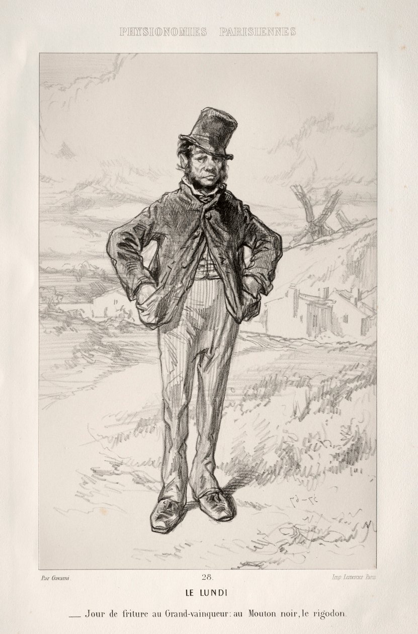Le Lundi von Paul Gavarni