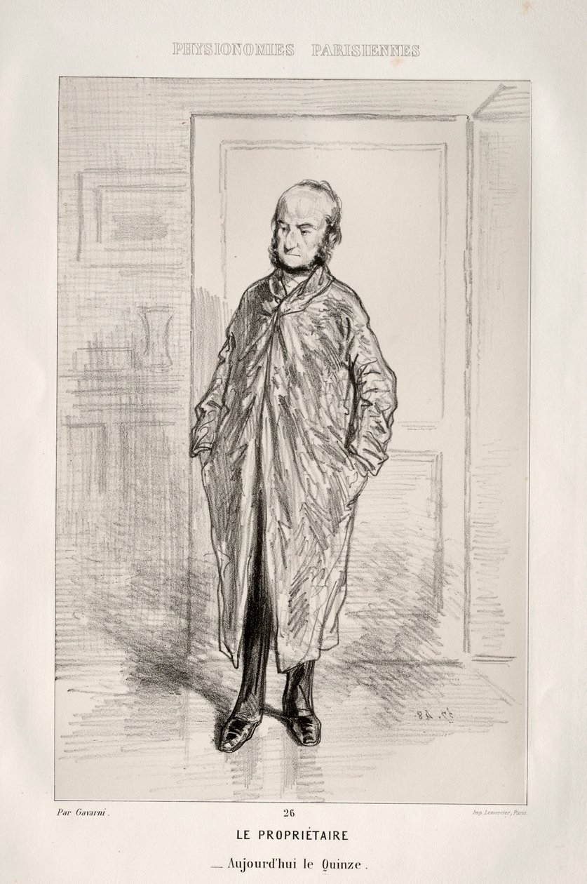 Le Propriétaire von Paul Gavarni