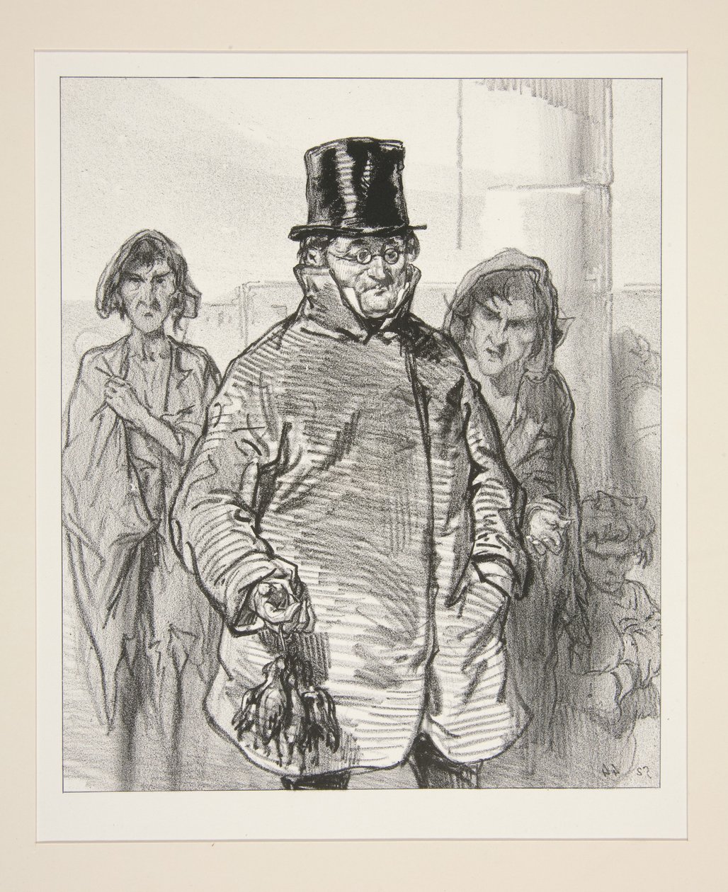 Die Rückkehr vom Markt von Paul Gavarni