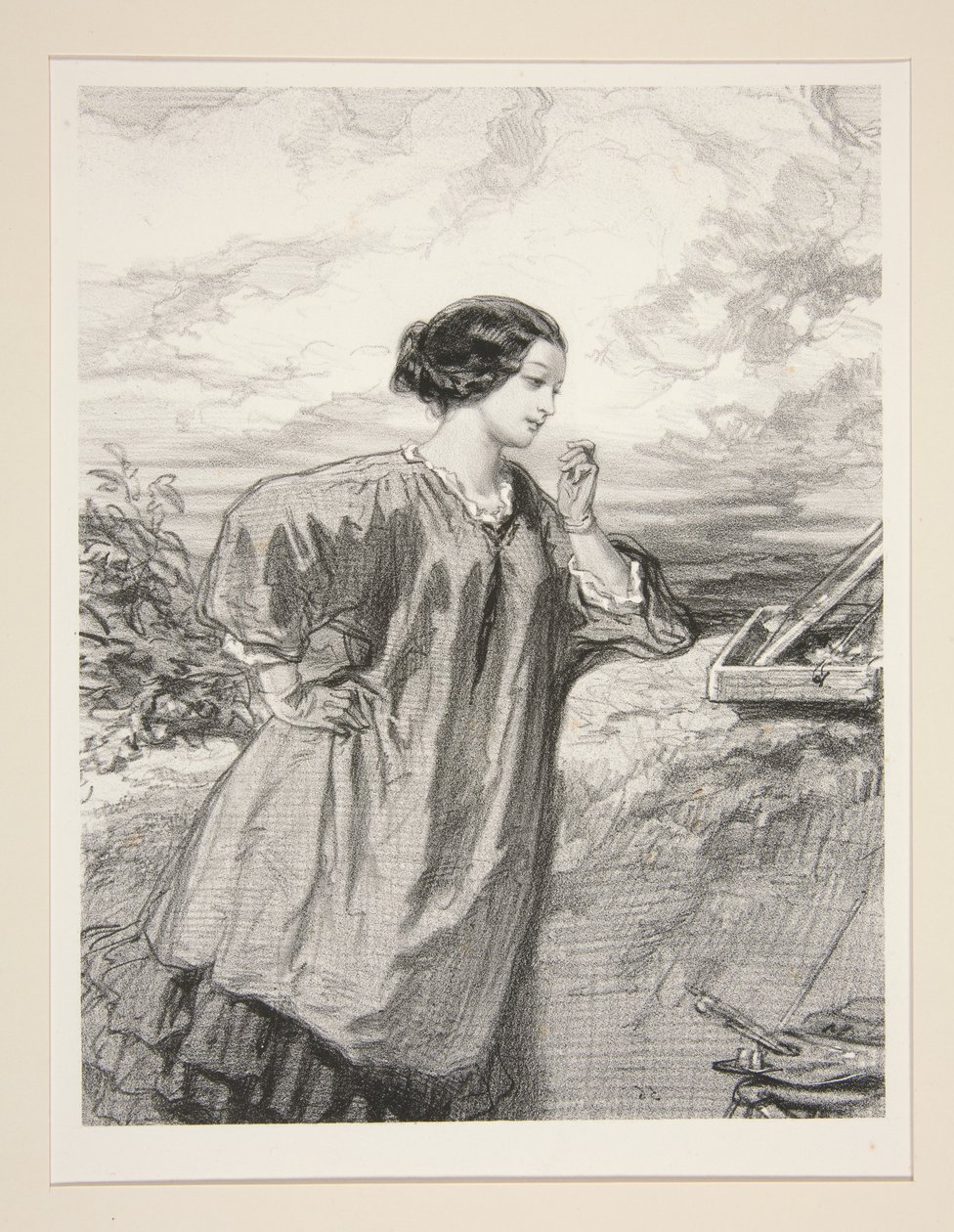 Die Künstlerinnen/ Fräulein Marie de N... von Paul Gavarni