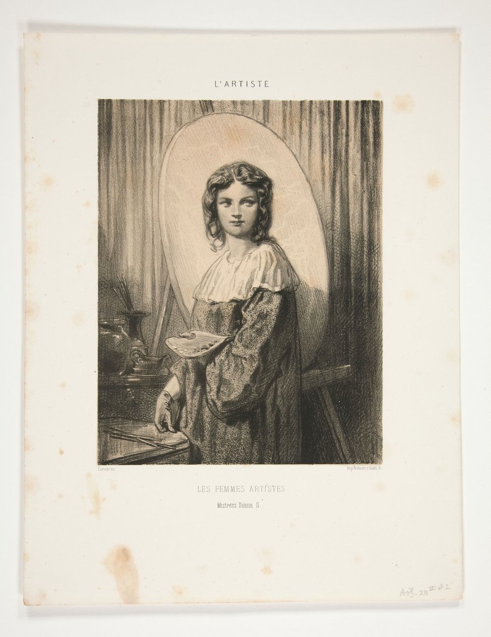 Les Femmes Artists/ Mistress Diana S... von Paul Gavarni