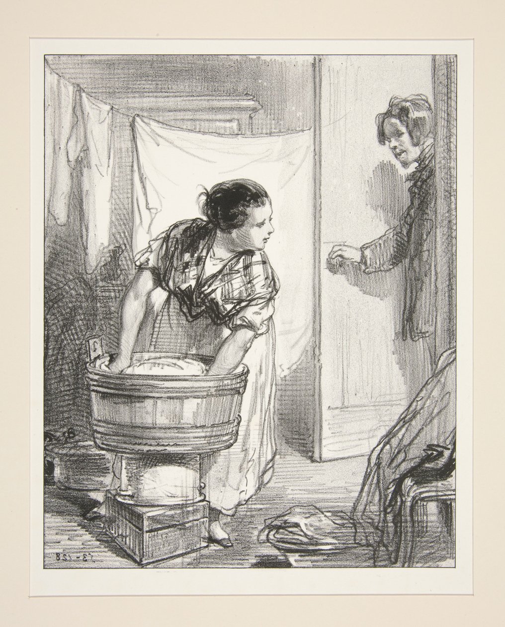 Madame de Chateaurouge, bitte? - Sieh an! Das ist mein Pierrot! von Paul Gavarni