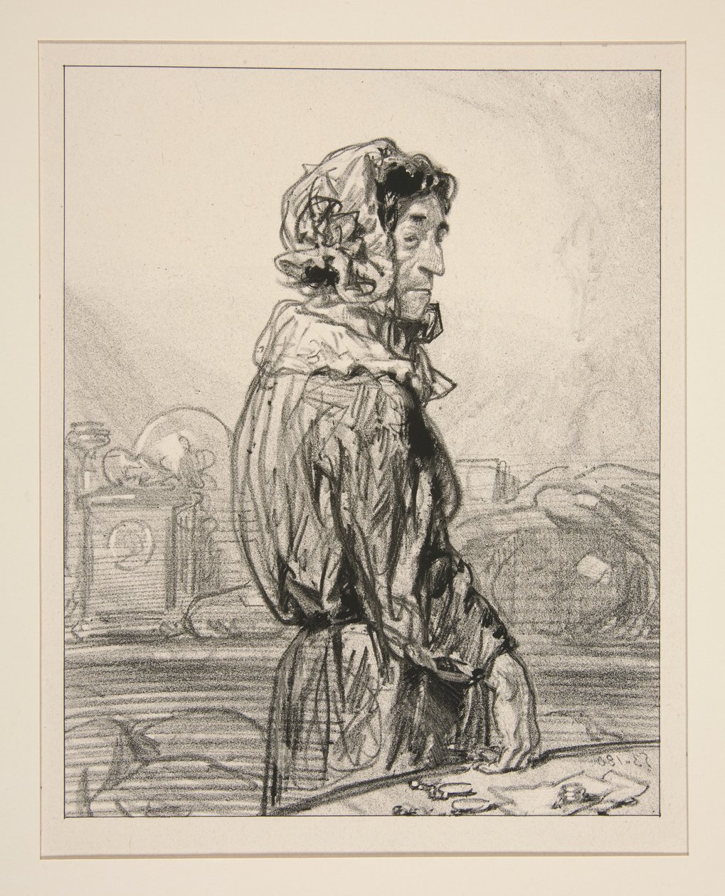 „Frau Abraham“ von Paul Gavarni
