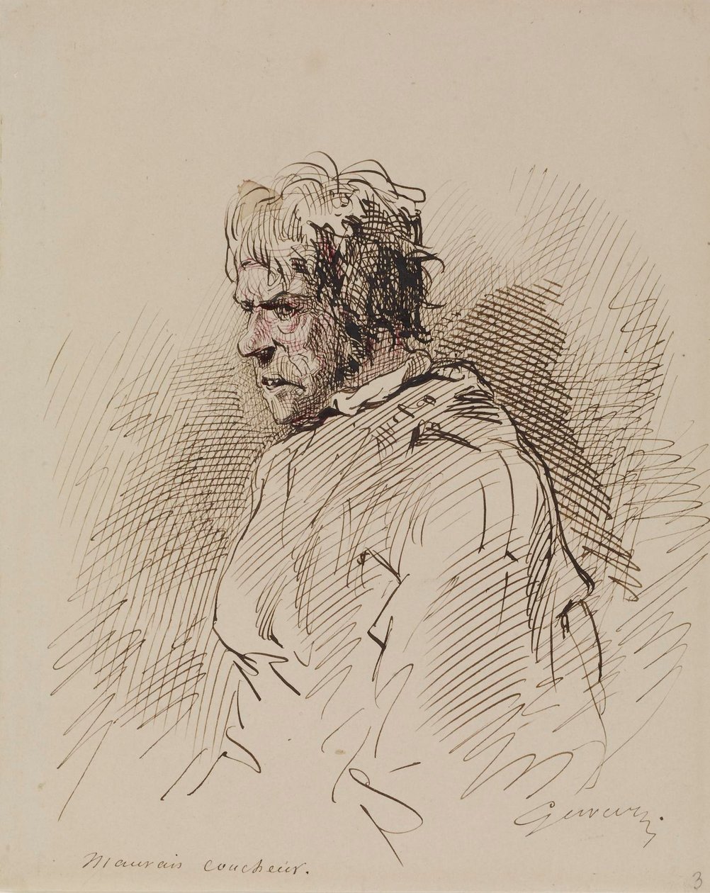 Mauvais Coucheur von Paul Gavarni