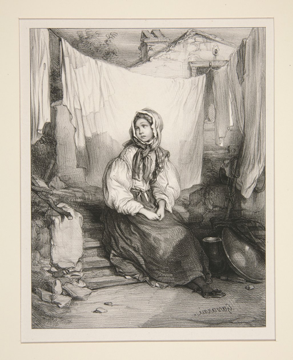 Melancholie von Paul Gavarni