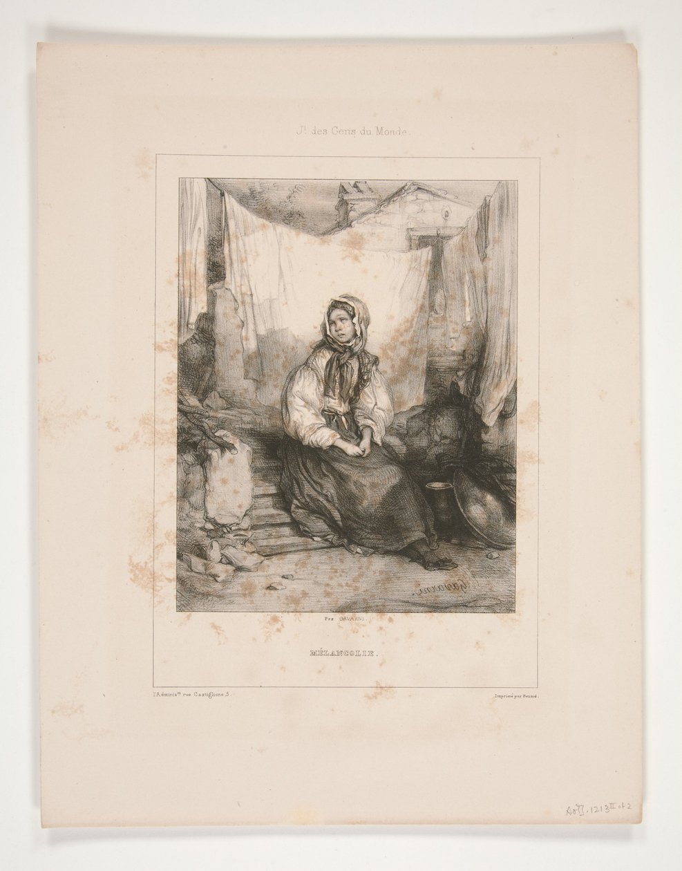 Melancholie von Paul Gavarni