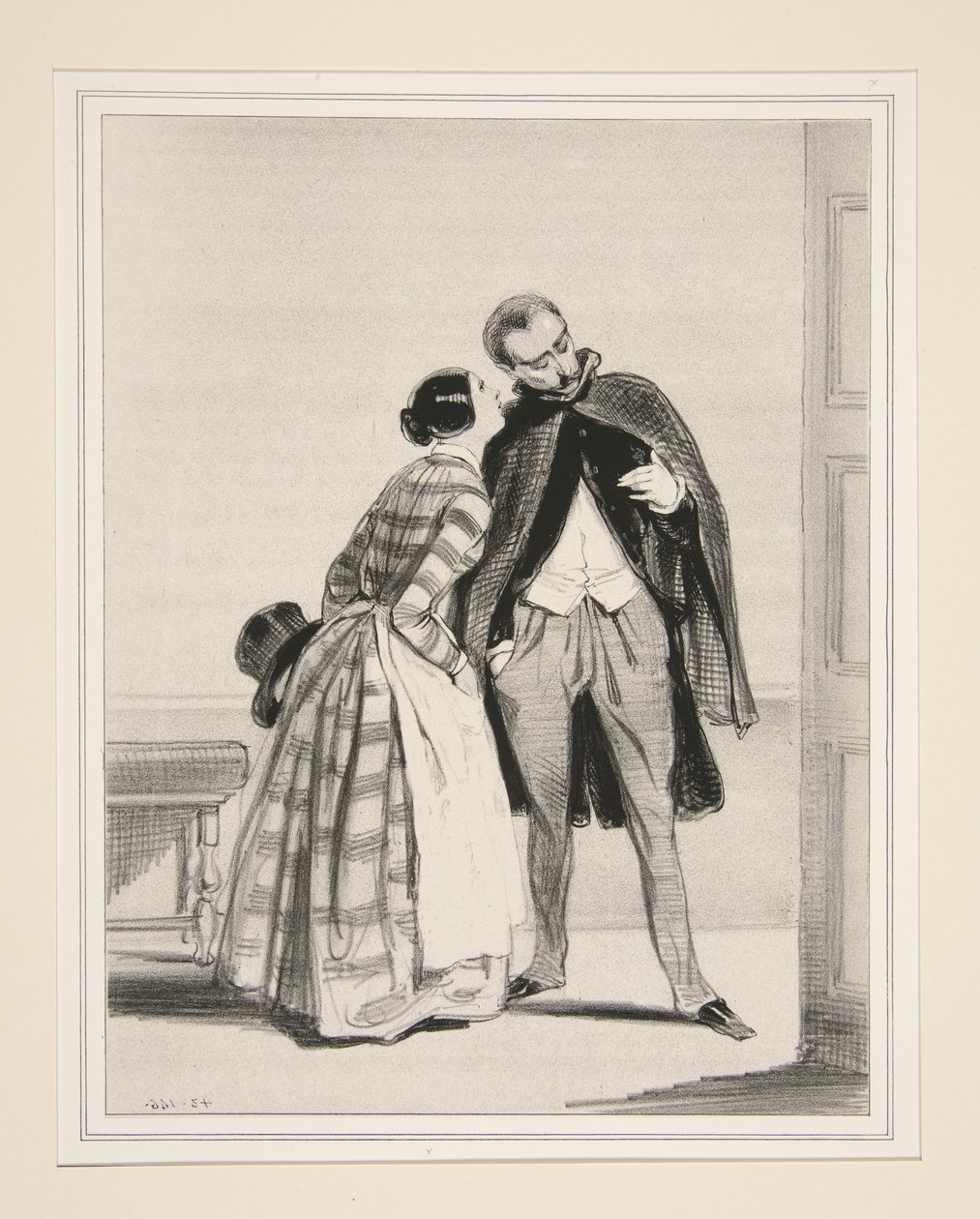 Mosieu, Mademoiselle soll heute Nacht mit diesem jungen Schriftsteller zu Abend essen... von Paul Gavarni