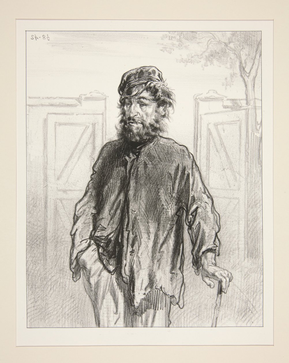 Ne luis parlez pas des chiens de garde! von Paul Gavarni