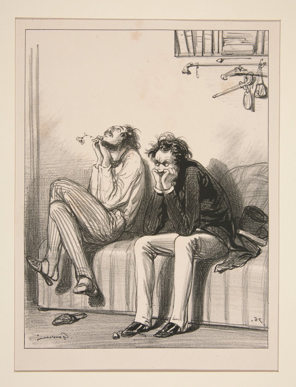 O die Liebe einer Frau! O unaussprechliches Ding!... von Paul Gavarni