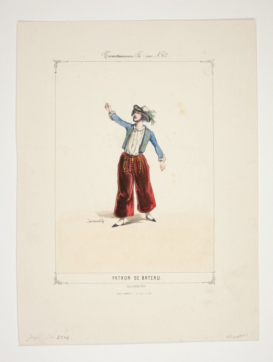 BOOTSKAPITÄN. Merinohemd. ... von Paul Gavarni