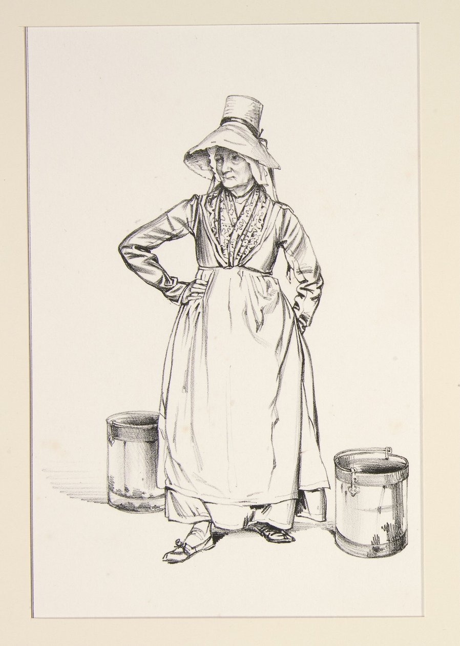 Wasserträgerin von Paul Gavarni