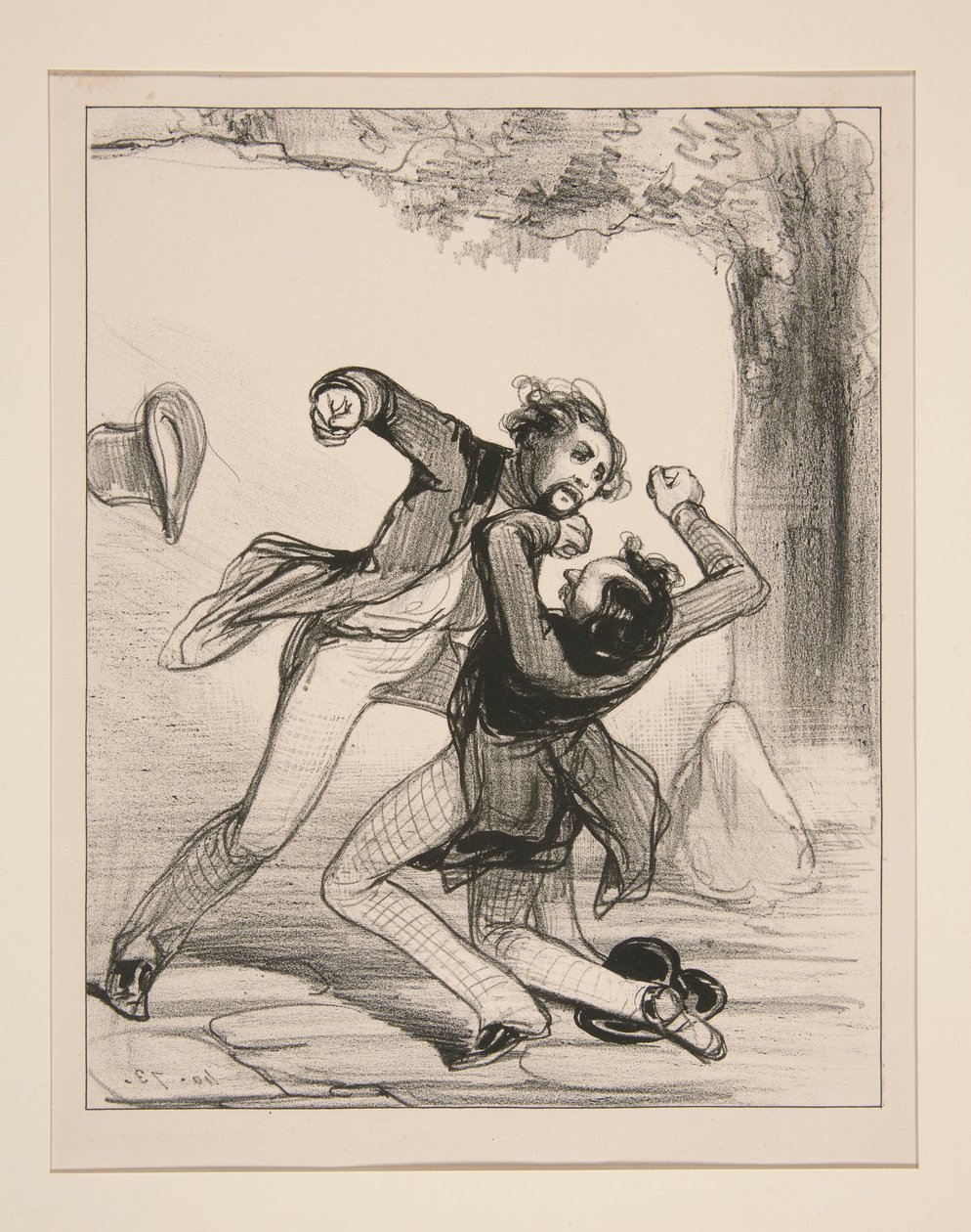 Tatsache, im Anschluss an ein Rechtsproblem. von Paul Gavarni