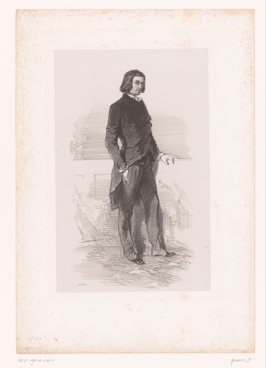 Porträt von Étienne Mélingue von Paul Gavarni