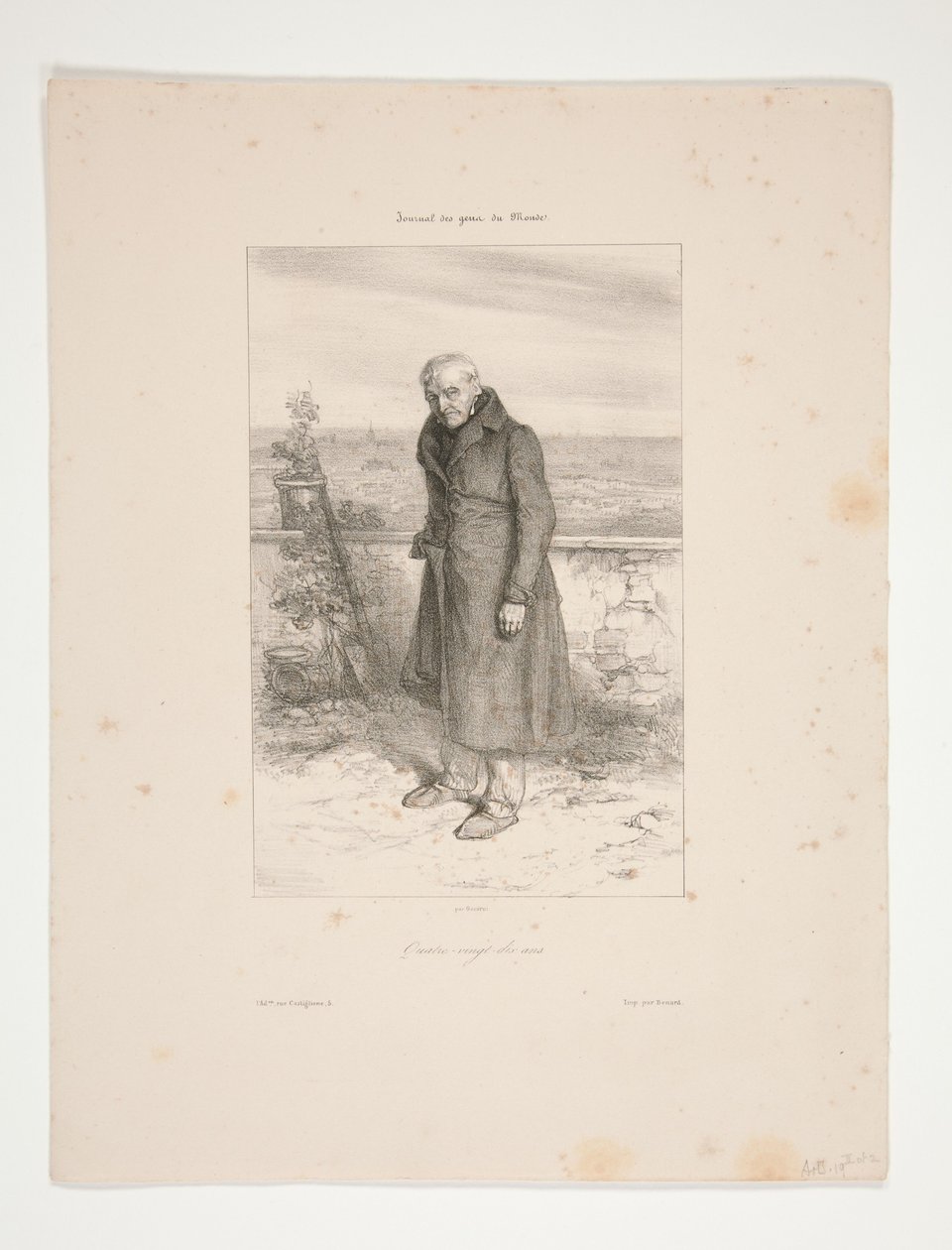 Neunzig Jahre alt (Chevallier, Gavarnis Vater) von Paul Gavarni