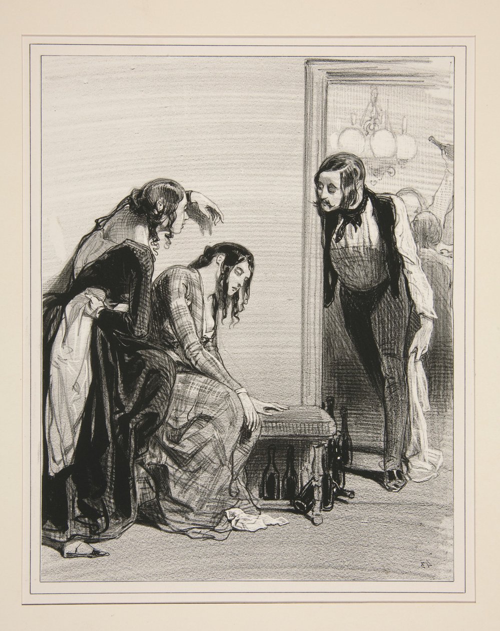 Was hat sie, Phemie? - Nichts!... Liebeskummer... von Paul Gavarni