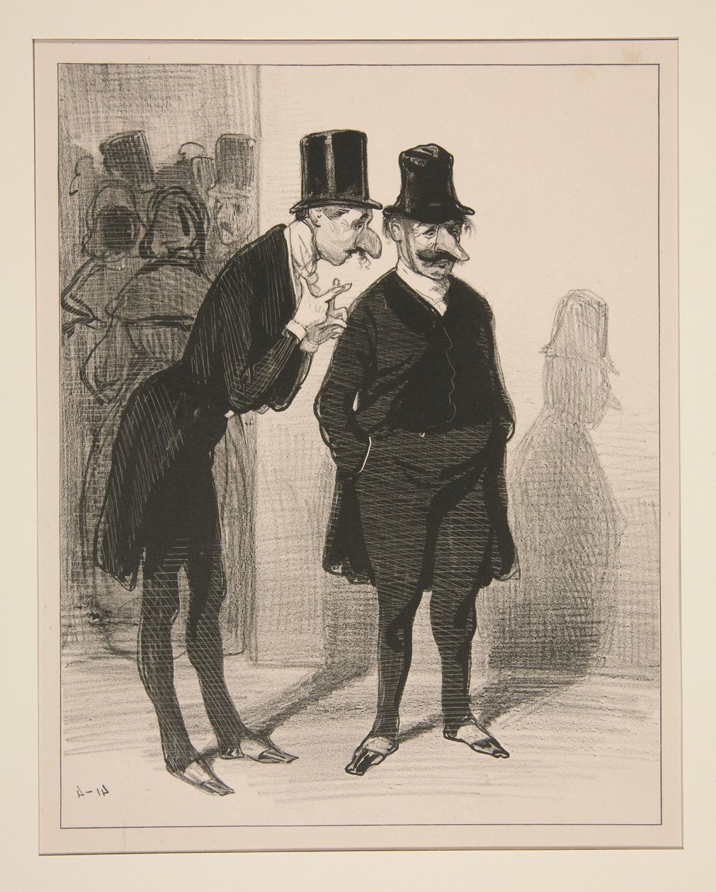 Wer zum Teufel kann das sein? ... von Paul Gavarni