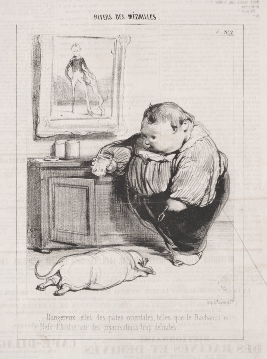 Rückseite der Medaillen von Paul Gavarni