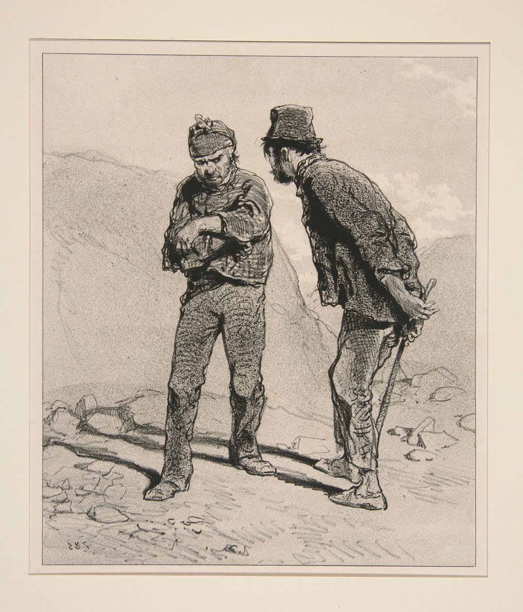 Wenn du deinen Schnabel nicht hältst, Adolphe (sic), werden wir uns streiten. von Paul Gavarni