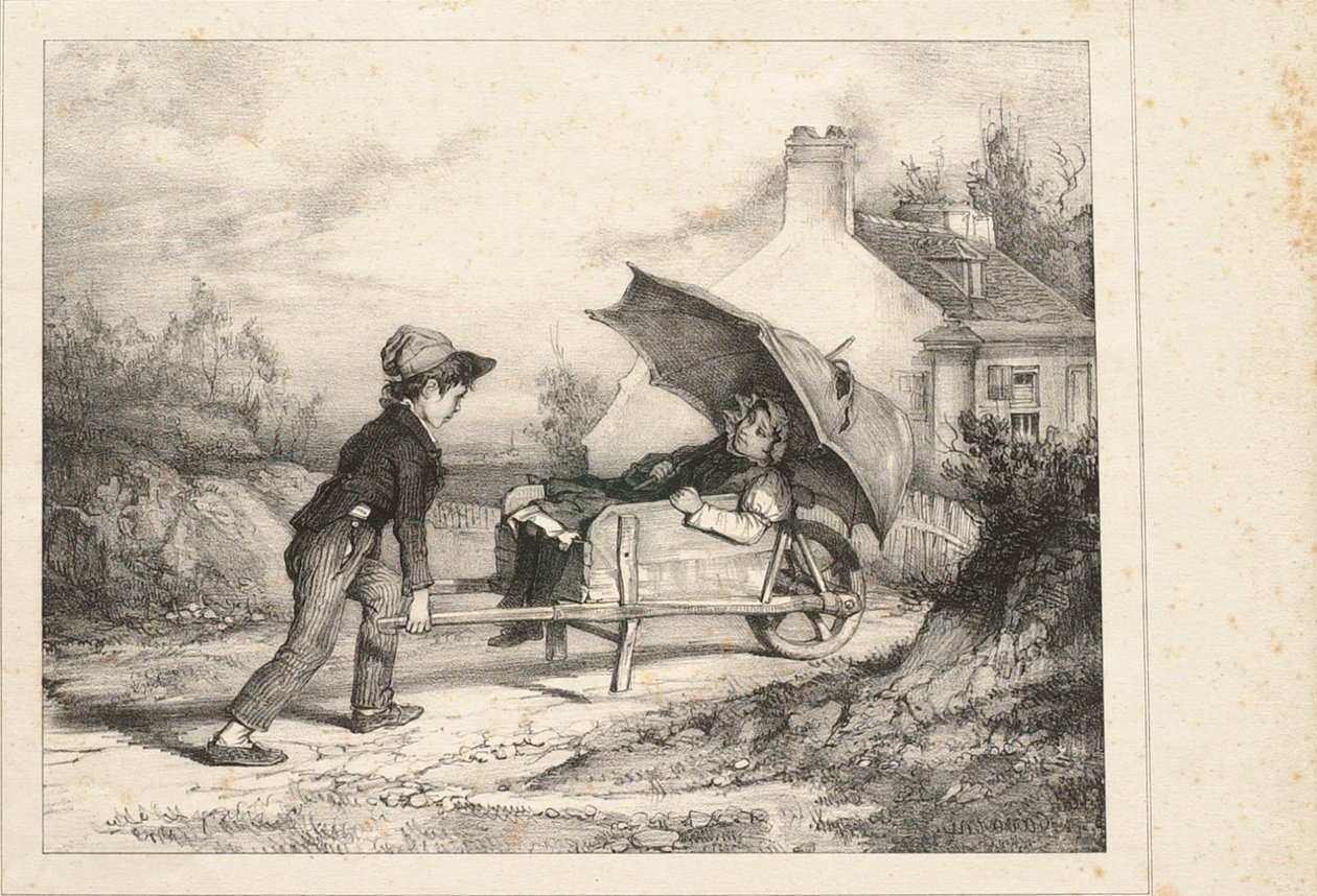 Spaziergang von Paul Gavarni