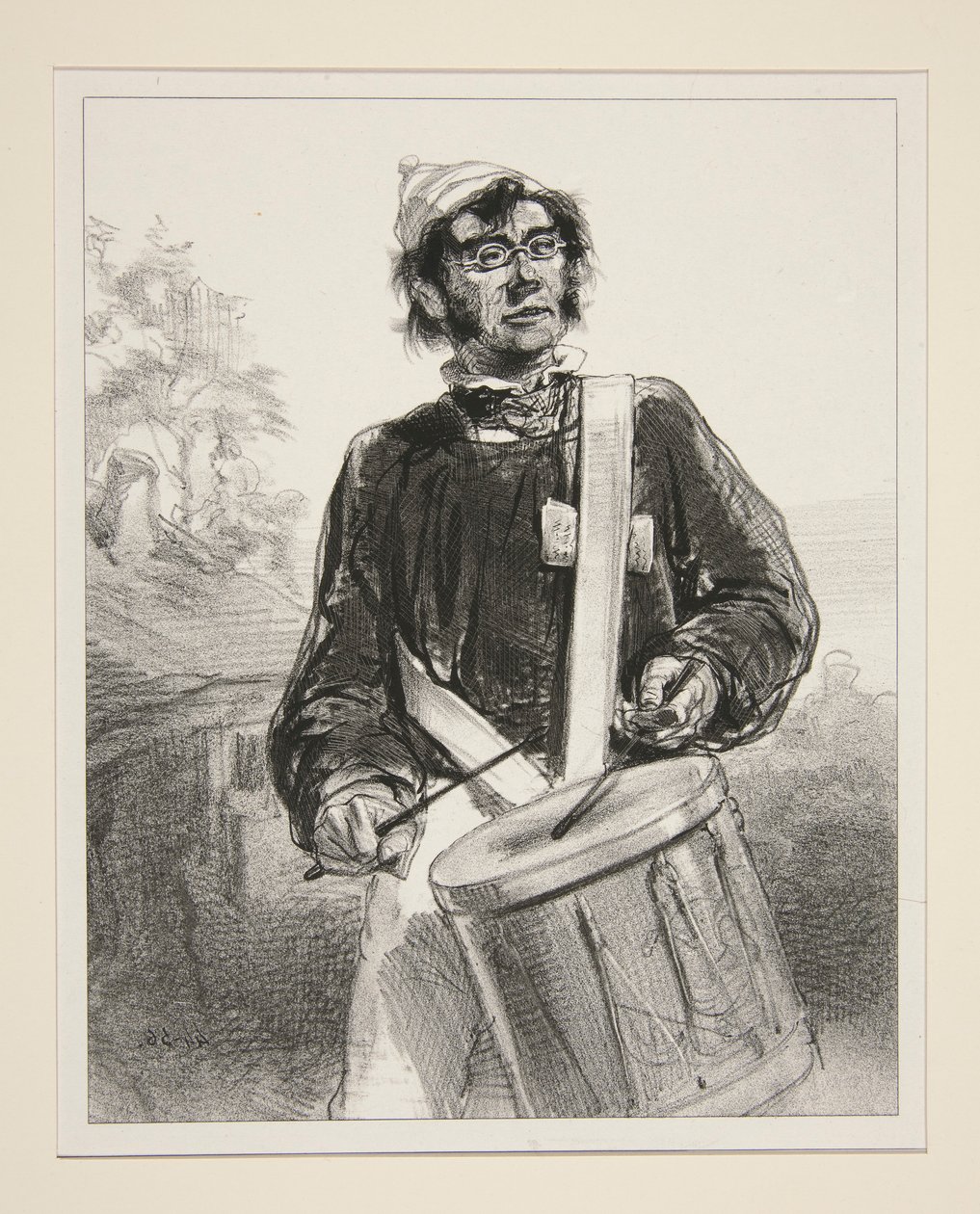 Dorftrommler von Paul Gavarni