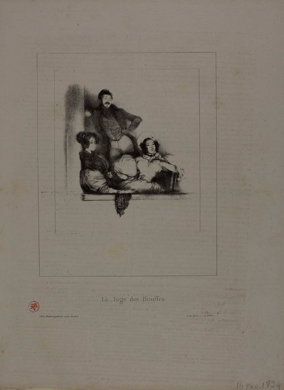 Das Theater der Komiker von Paul Gavarni