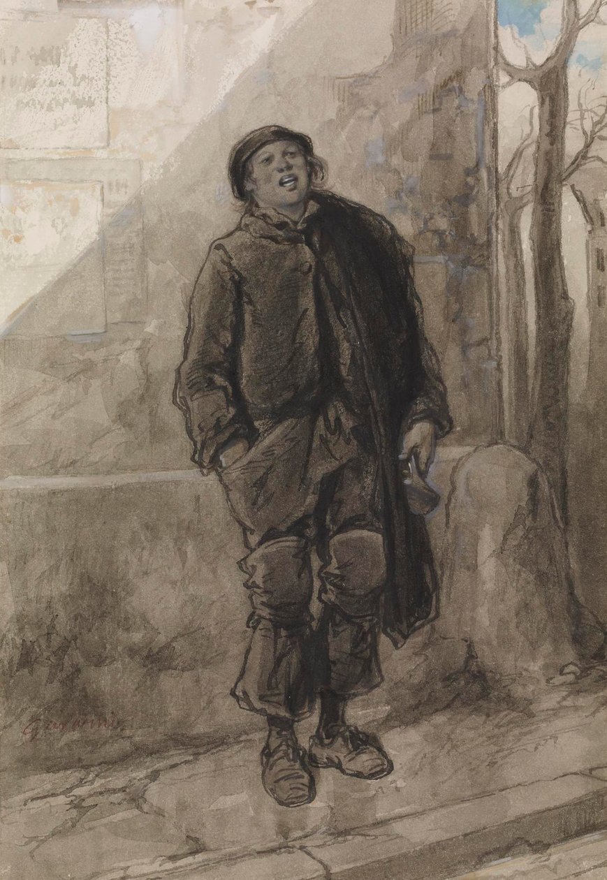 Die zwölf Monate: November von Paul Gavarni