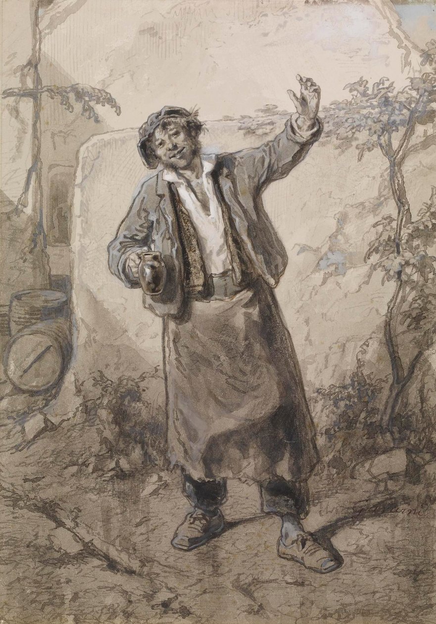 Die zwölf Monate: Oktober von Paul Gavarni