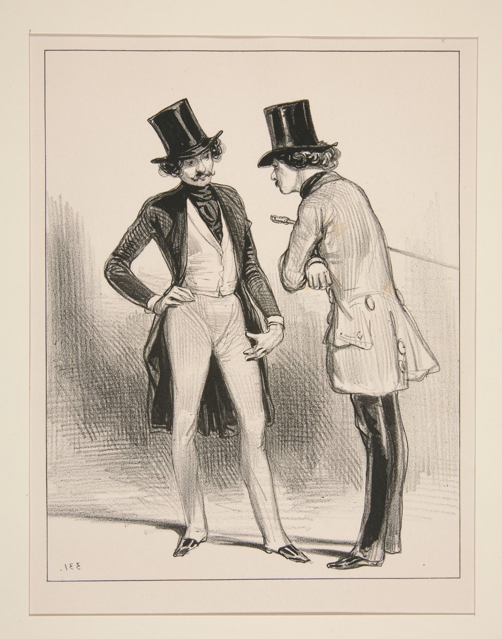 Du weißt doch, dass Maurice und Charles wegen der kleinen Zélie immer Streit miteinander hatten?... von Paul Gavarni
