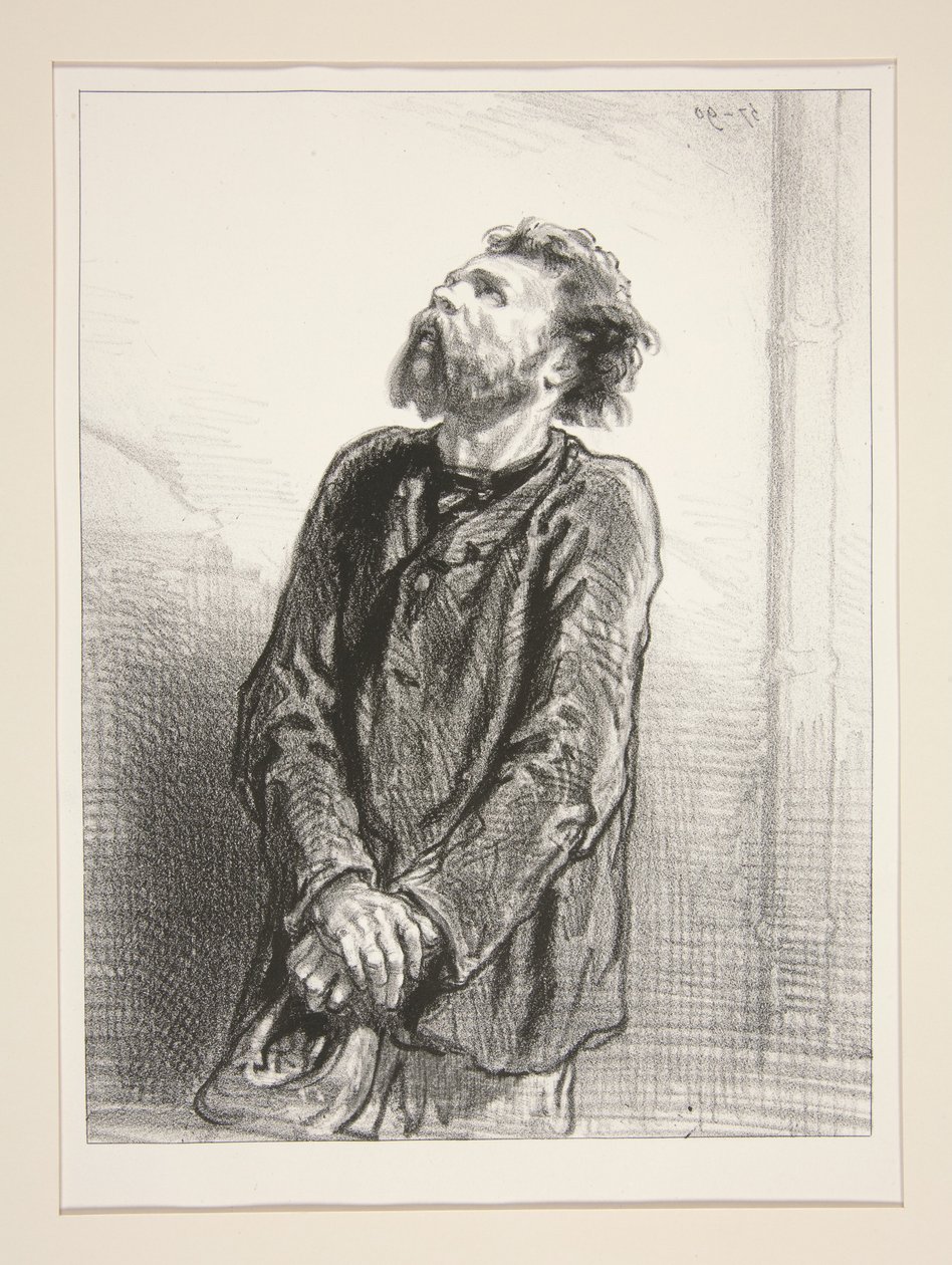 Ein unverstandener Tenor von Paul Gavarni