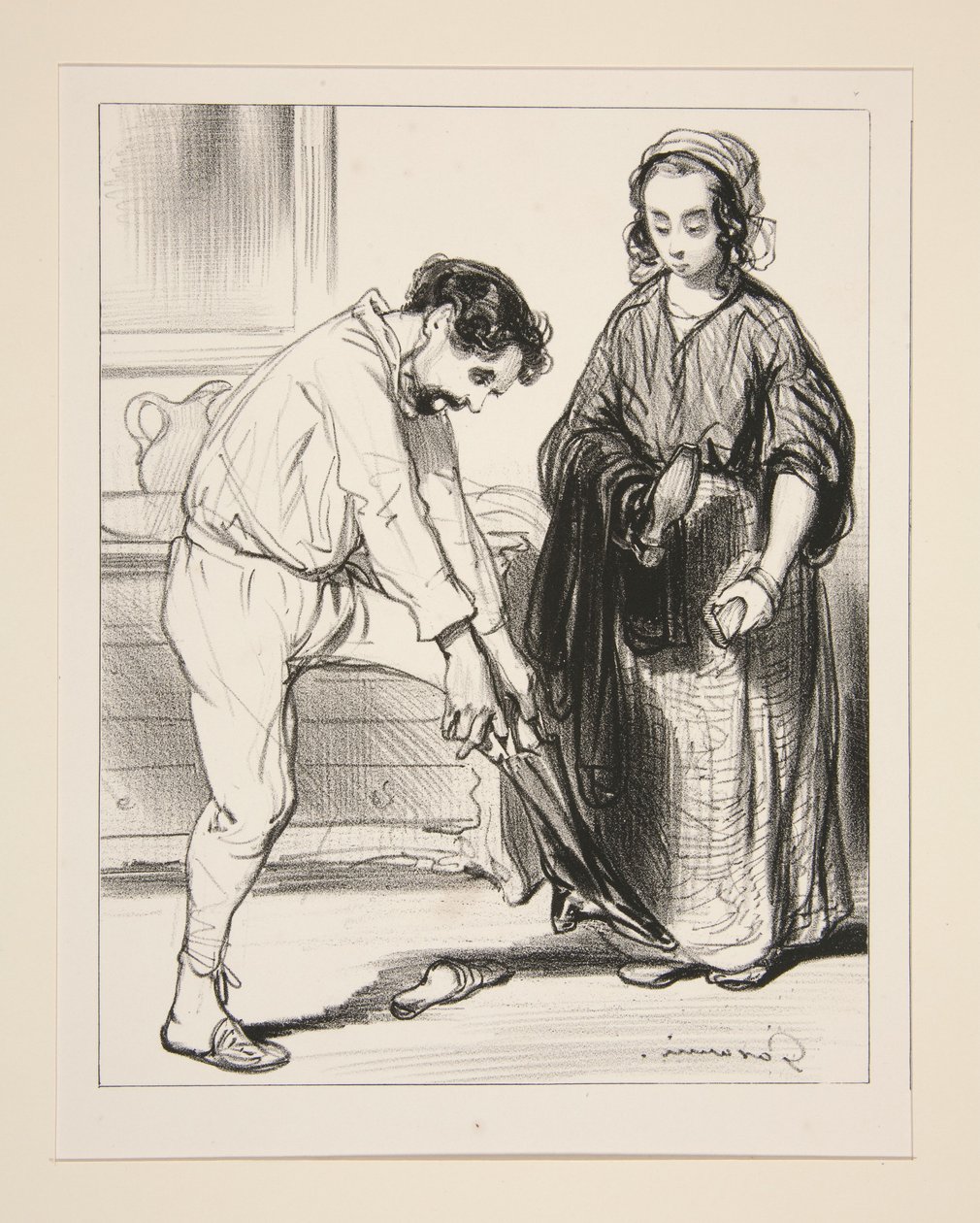 Eine Frau mit zwei Enden von Paul Gavarni