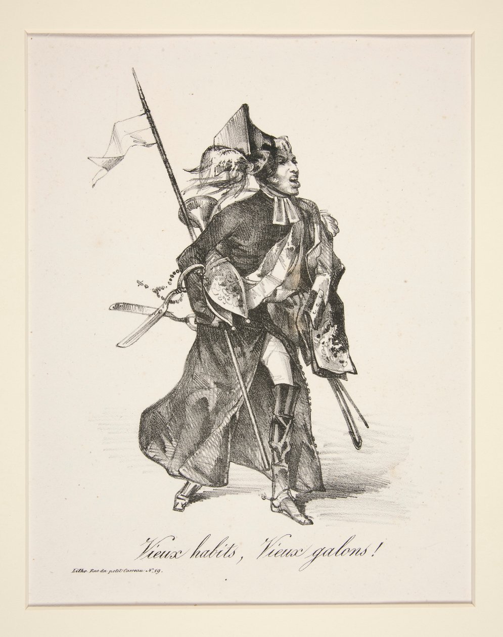 Alte Uniformen, alte Streifen! von Paul Gavarni