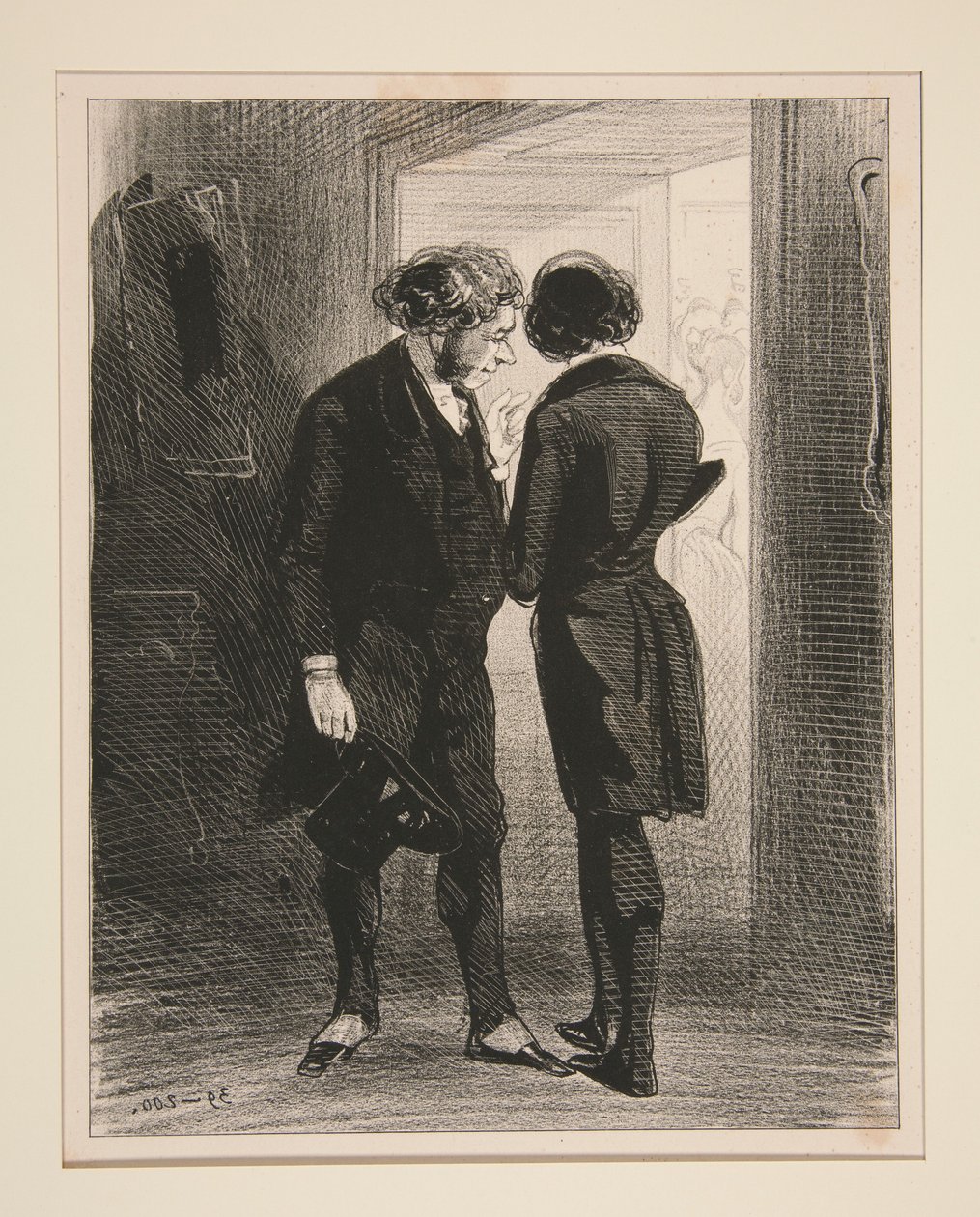 Sehen Sie? Da! Bei der zweiten Quadrille... von Paul Gavarni