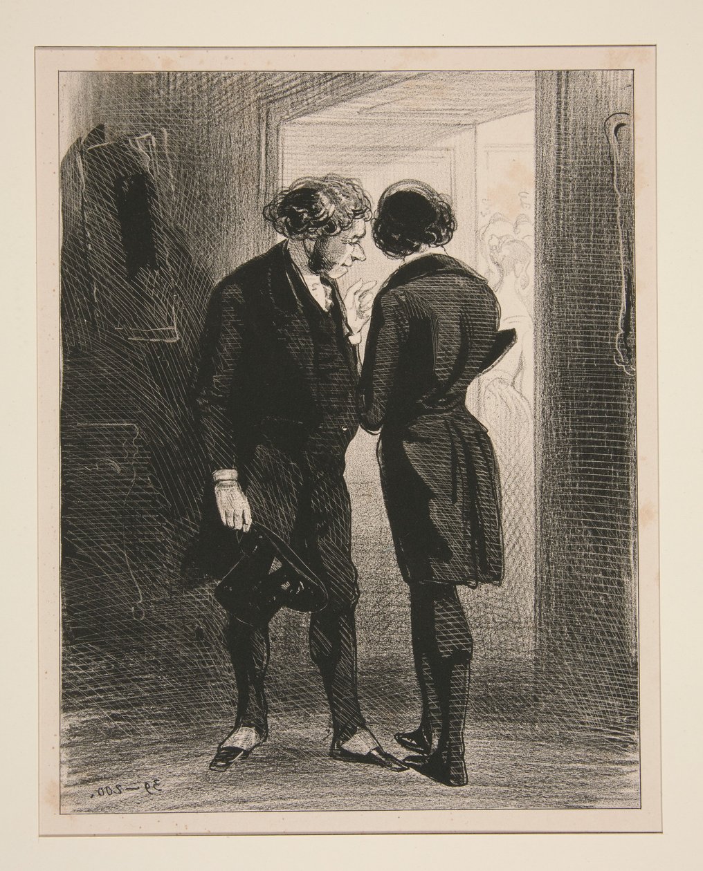 Sehen Sie? Da! Bei der zweiten Quadrille... von Paul Gavarni
