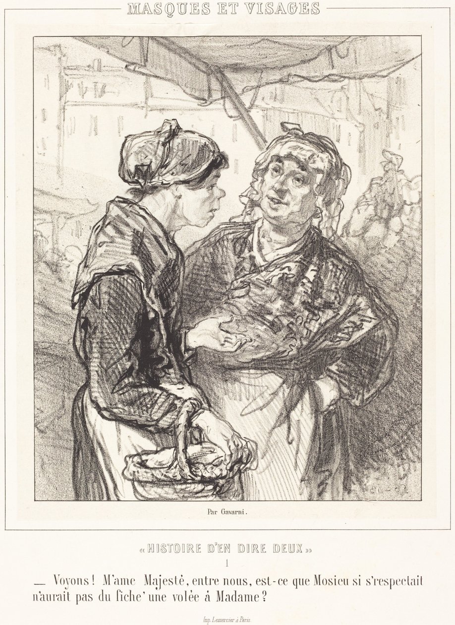 „Sehen wir mal! Frau Majestät ...“ von Paul Gavarni