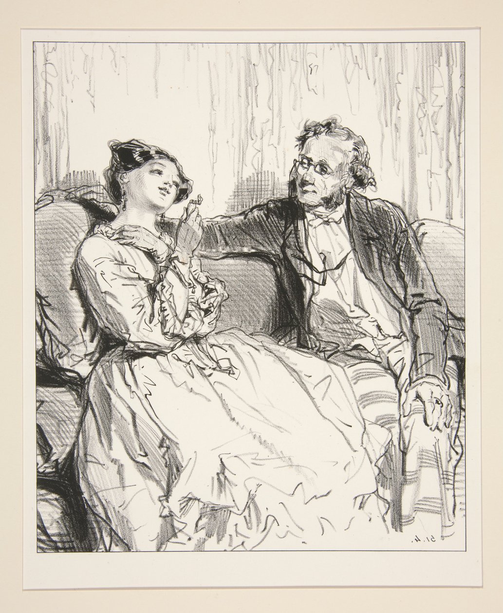Sehen wir mal, keuscher Autor meiner Worte, Sie geben mir eine Rolle...?... von Paul Gavarni