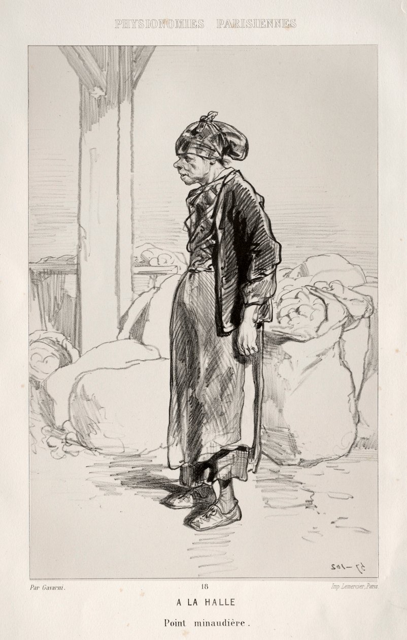 Auf dem Markt von Paul Gavarni