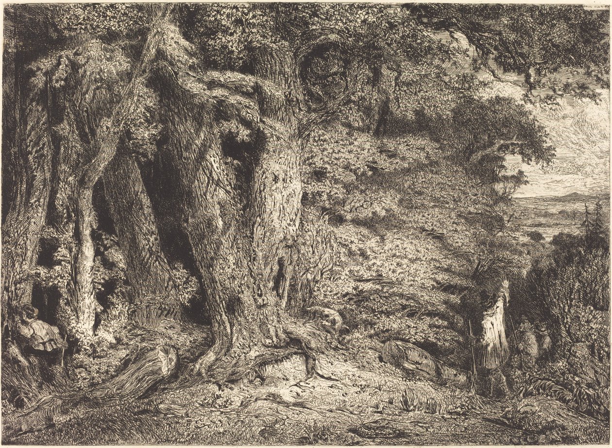 Eingang zum Wald von Paul Huet