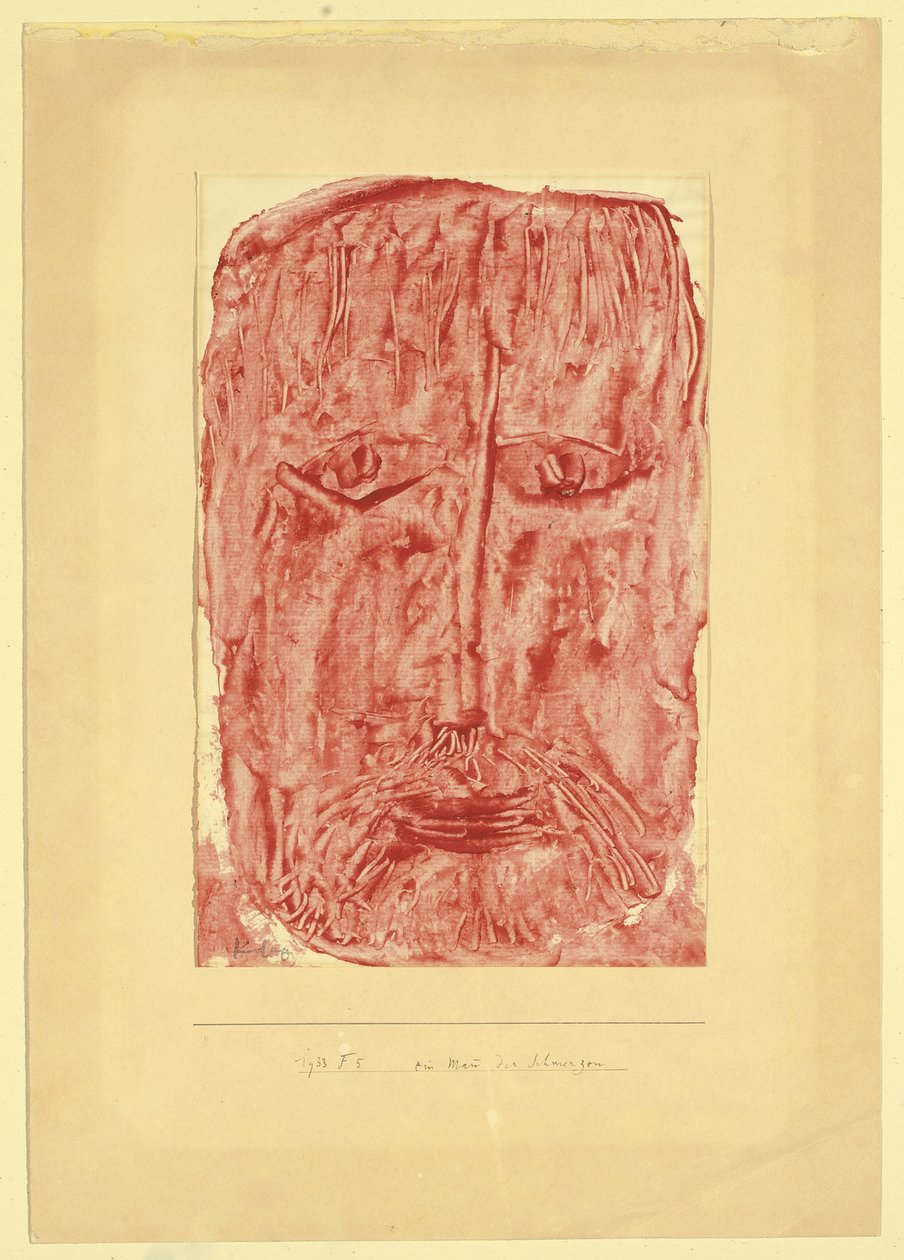 Ein Mann der Schmerzen von Paul Klee
