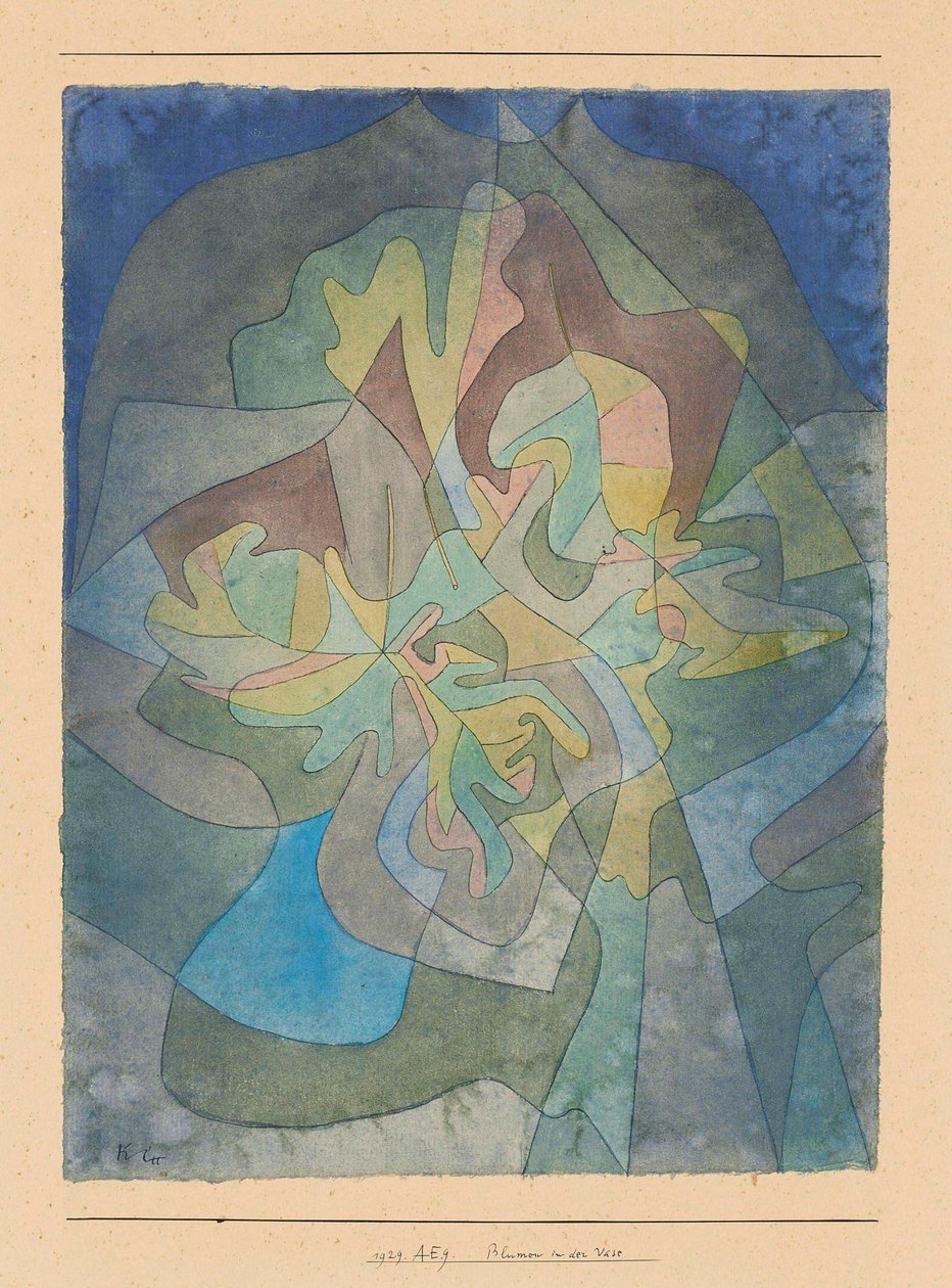 Blumen in der Vase, 1929 von Paul Klee