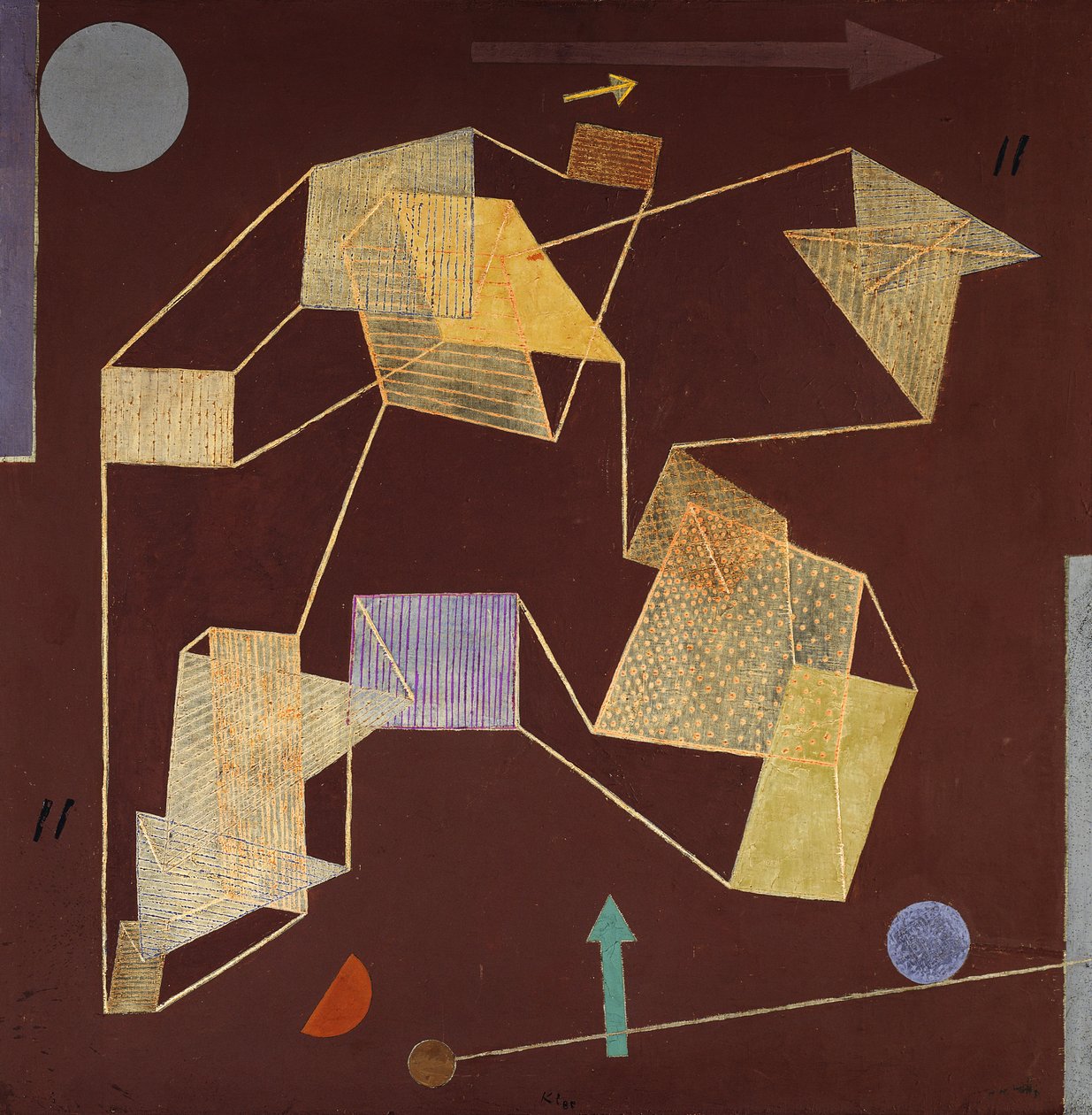Auftrieb und Verdrängung (Segelflug) von Paul Klee
