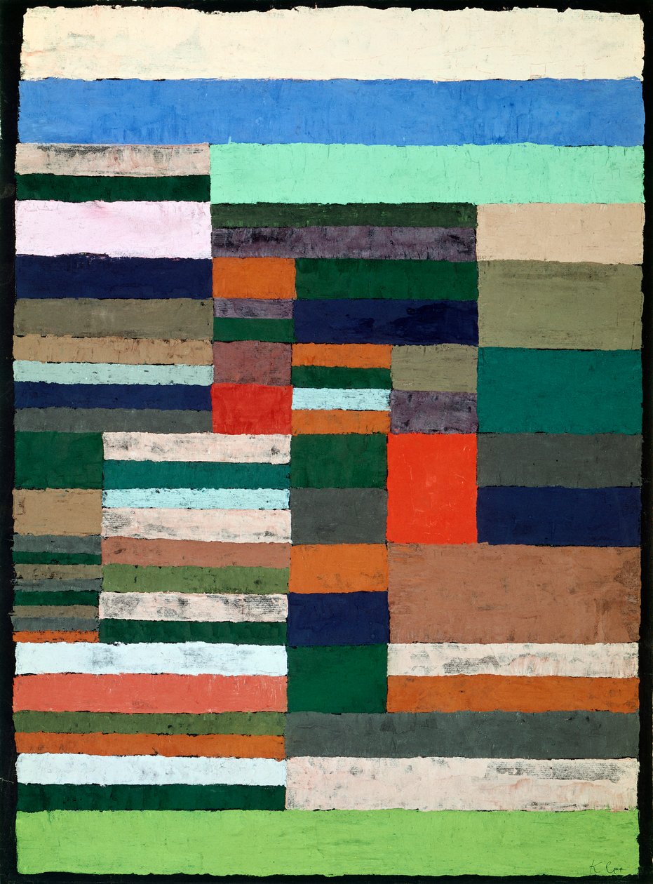 Individualisierte Höhenmessung von Streifen von Paul Klee (1879-1940) von Paul Klee