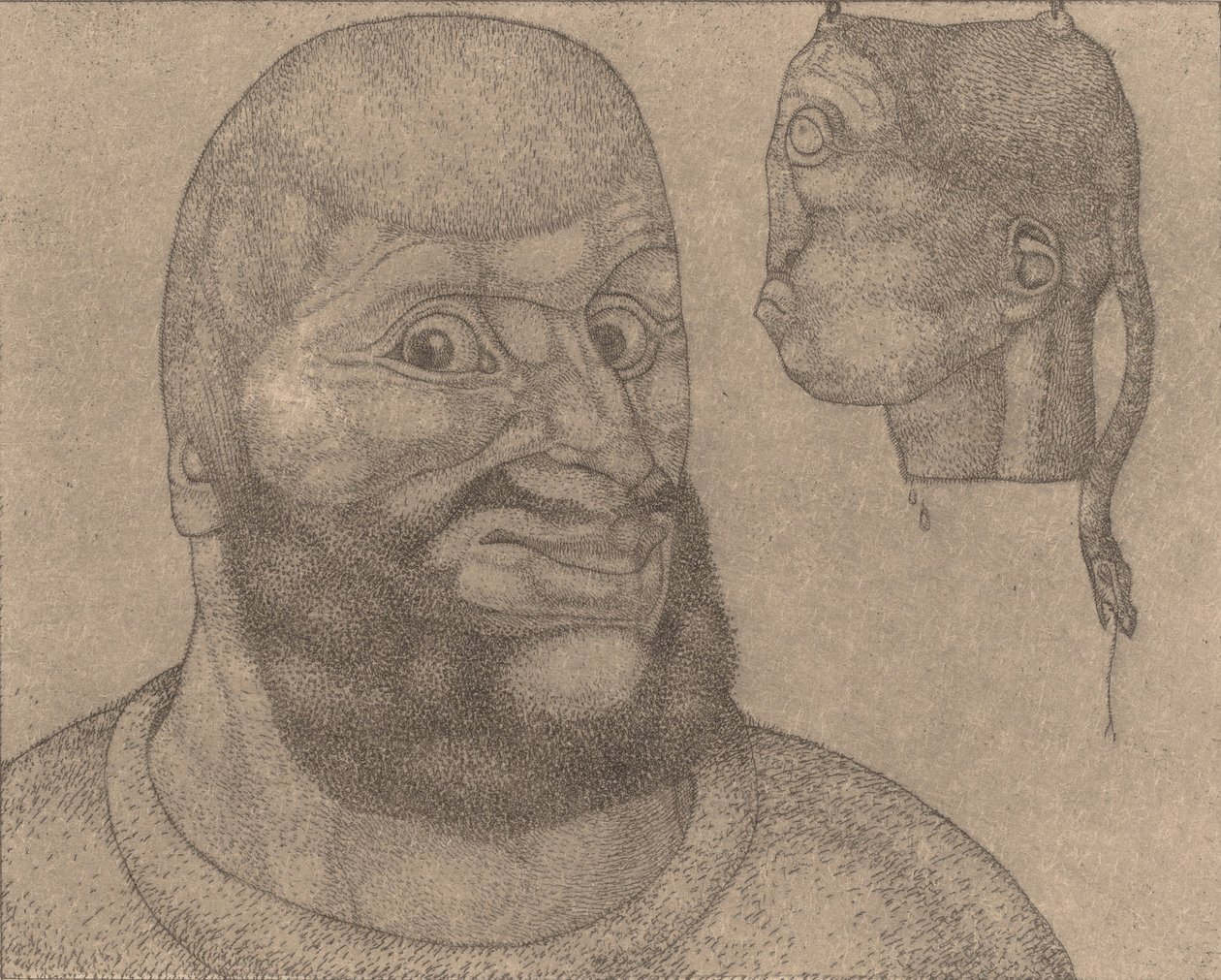 Perseus Der Witz hat über das Leid gesiegt, 1904 von Paul Klee