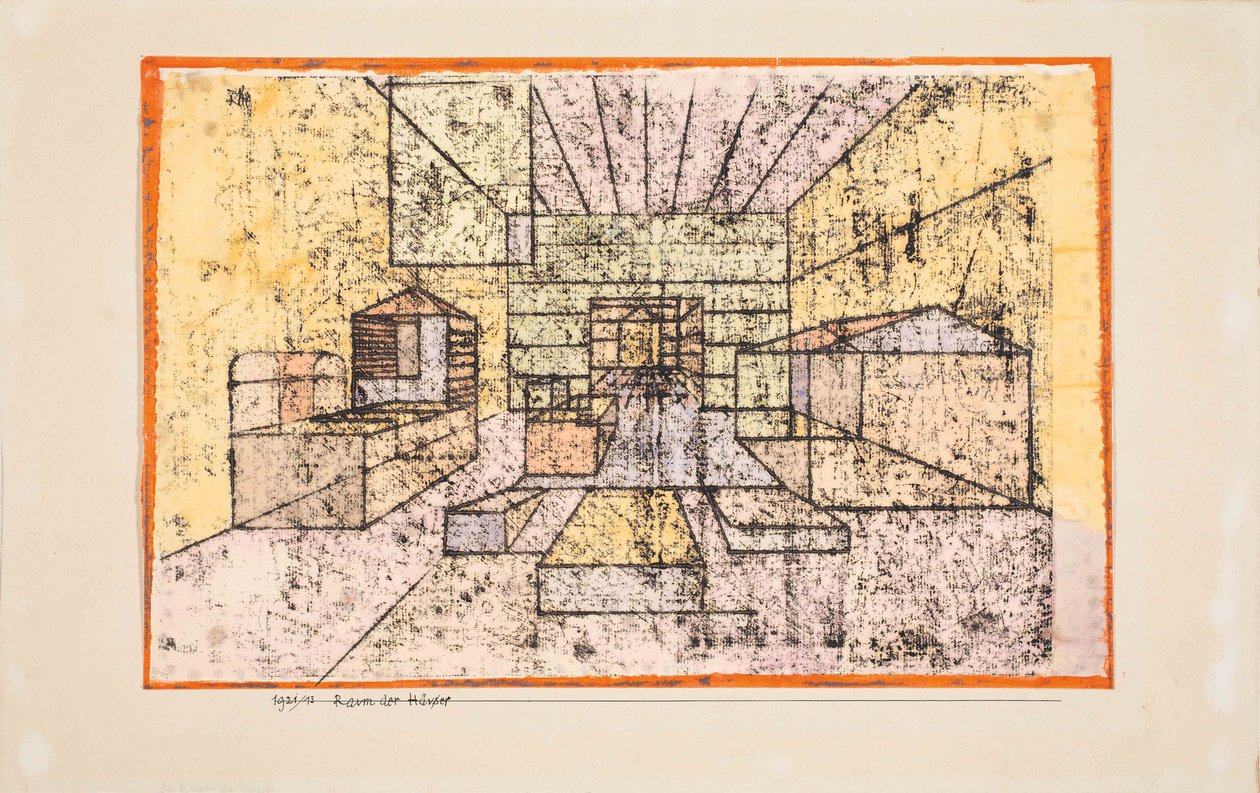 Raum der Häuser, 1921 von Paul Klee