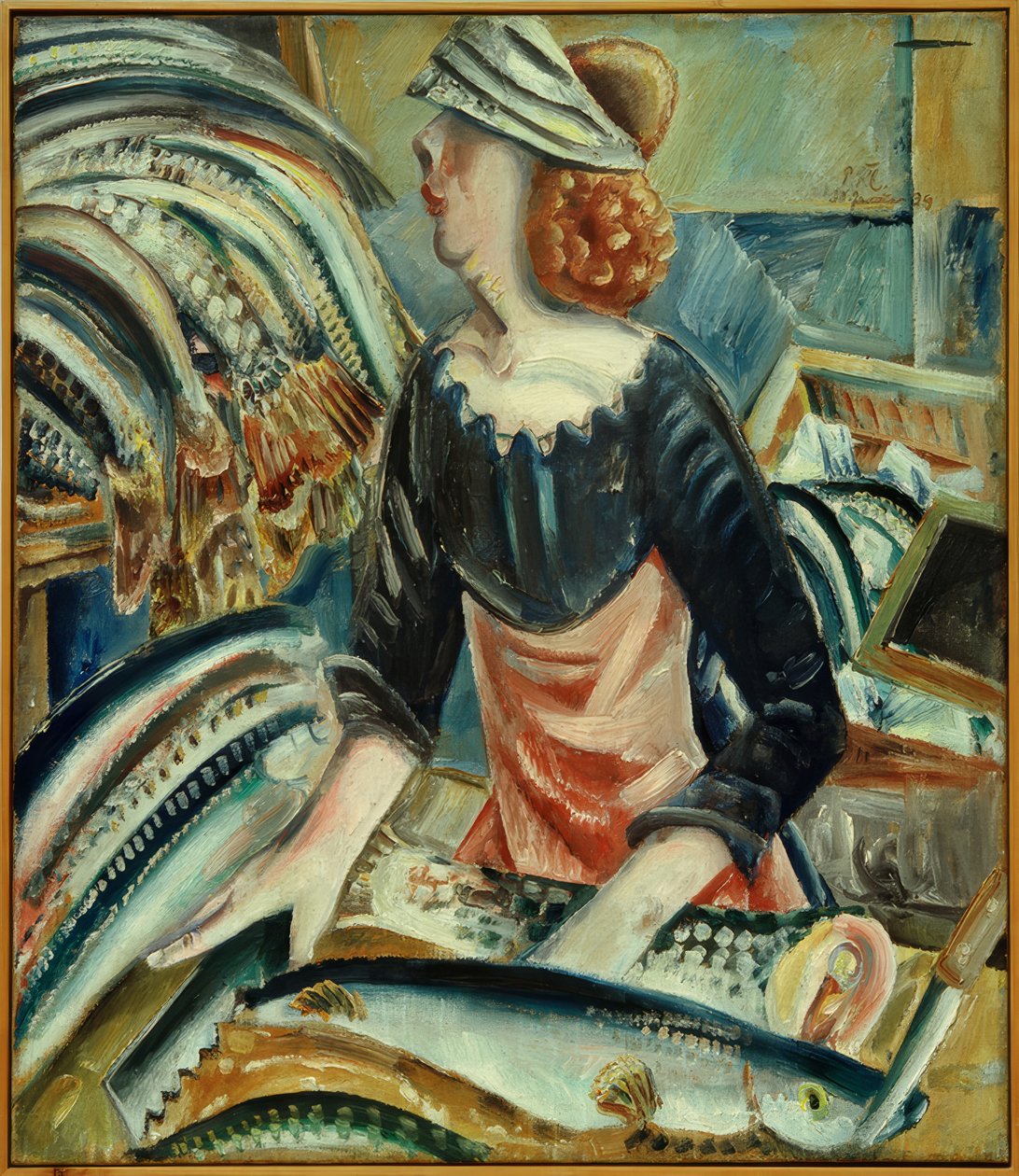 Fischerverkäuferin von Paul Kleinschmidt