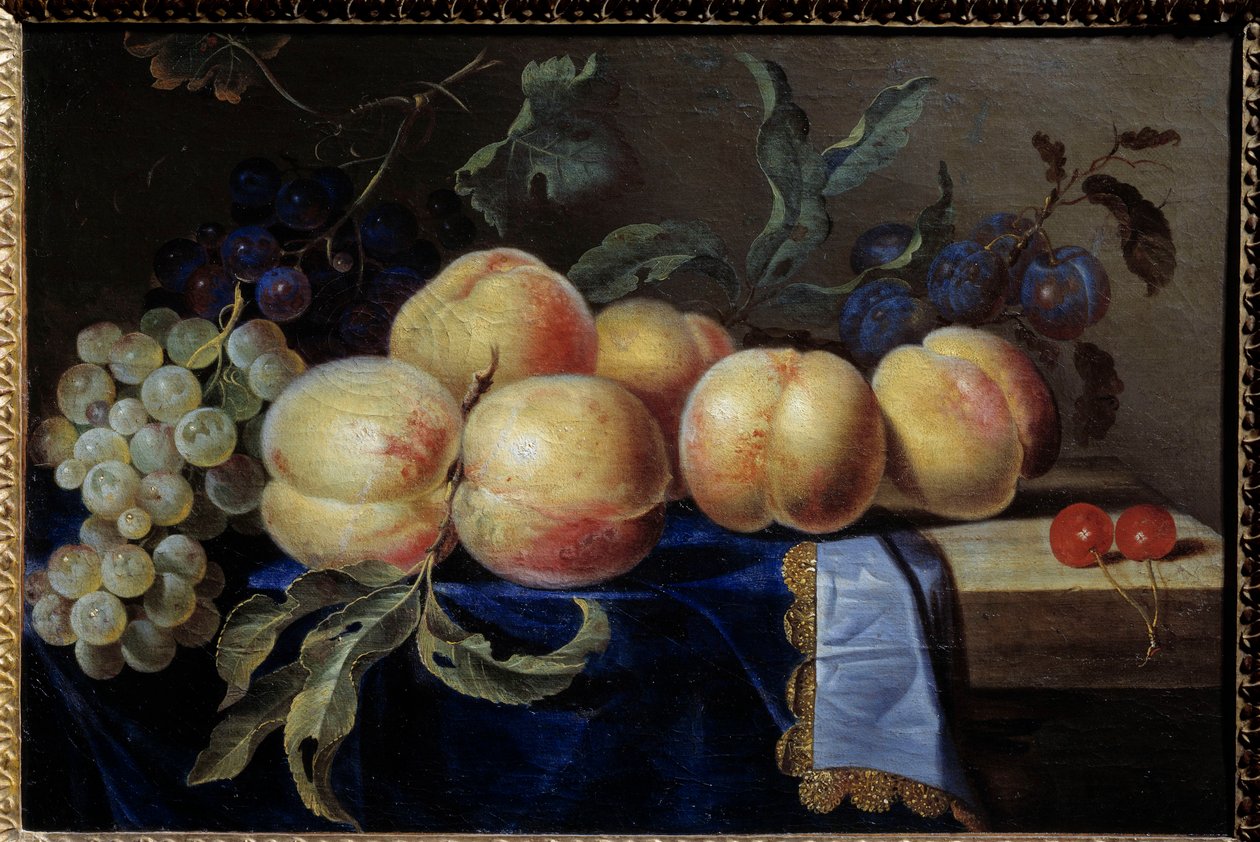 Stillleben, Pfirsiche von Paul Liegeois