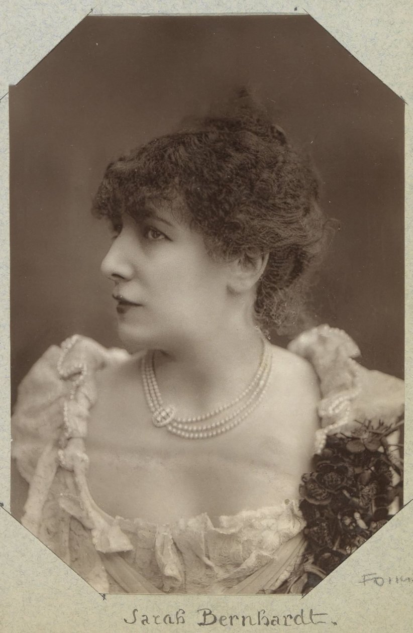 Porträt von Sarah Bernhardt, Schauspielerin von Paul Nadar