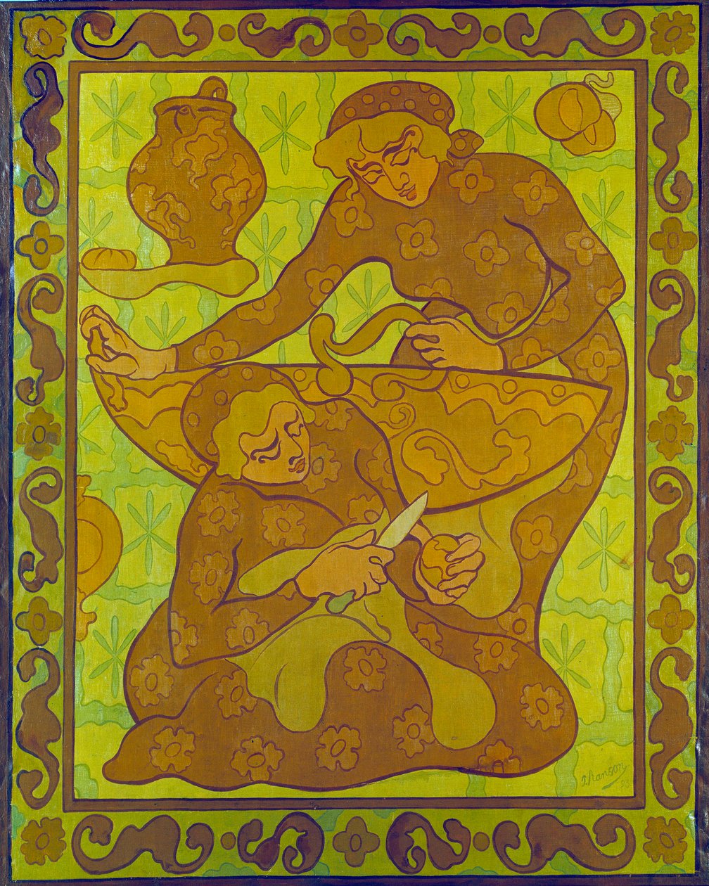 Apfelschäler. Wandteppich von Paul Ranson (1864-1909) von Paul Elie Ranson